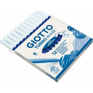 ΜΑΡΚΑΔΟΡΟΙ ΖΩΓΡΑΦΙΚΗΣ ΧΟΝΔΡΟΙ ΜΠΛΕ 12ΤΕΜ GIOTTO TURBO MAXI ΠΛΕΝΟΜΕΝΟΙ ΜΑΡΚΑΔΟΡΟΙ ΖΩΓΡΑΦΙΚΗΣ ΧΟΝΔΡΟΙ ΜΠΛΕ 12ΤΕΜ GIOTTO TURBO MAXI ΠΛΕΝΟΜΕΝΟΙ