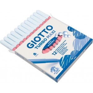 ΜΑΡΚΑΔΟΡΟΙ ΖΩΓΡΑΦΙΚΗΣ ΧΟΝΔΡΟΙ ΡΟΖ 12ΤΕΜ GIOTTO TURBO MAXI ΠΛΕΝΟΜΕΝΟΙ ΜΑΡΚΑΔΟΡΟΙ ΖΩΓΡΑΦΙΚΗΣ ΧΟΝΔΡΟΙ ΡΟΖ 12ΤΕΜ GIOTTO TURBO MAXI ΠΛΕΝΟΜΕΝΟΙ