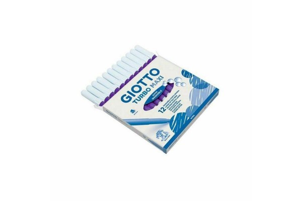 ΜΑΡΚΑΔΟΡΟΙ ΖΩΓΡΑΦΙΚΗΣ ΧΟΝΔΡΟΙ ΜΩΒ 12ΤΕΜ GIOTTO TURBO MAXI ΠΛΕΝΟΜΕΝΟΙ