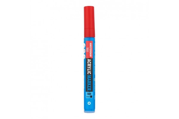 ΜΑΡΚΑΔΟΡΟΣ ΑΚΡΥΛΙΚΟΣ AMSTERDAM 4mm 564 Brilliant Blue SW