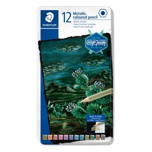ΣΕΤ ΞΥΛΟΜΠΟΓΙΑΣ ΜΕΤΑΛΛΙΚΑ ΧΡΩΜΑΤΑ STAEDTLER 12ΤΕΜ