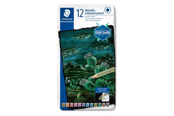 ΣΕΤ ΞΥΛΟΜΠΟΓΙΑΣ ΜΕΤΑΛΛΙΚΑ ΧΡΩΜΑΤΑ STAEDTLER 12ΤΕΜ
