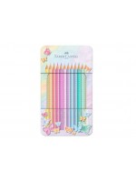 ΞΥΛΟΜΠΟΓΙΕΣ 12 ΤΕΜ  201910 Faber Castell Sparkle Pastel