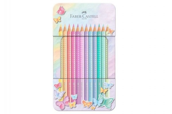 ΞΥΛΟΜΠΟΓΙΕΣ 12 ΤΕΜ  201910 Faber Castell Sparkle Pastel