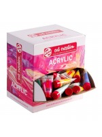 ΒΙΤΡΙΝΑ ΑΚΡΥΛΙΚΑ ARTCREATION 100ΤΕΜ ΤΩΝ 12ml Caribbean ΣΕ ΔΙΑΦΑΝΟ ΠΛΑΣΤΙΚΟ ΣΩΛΗΝΑ