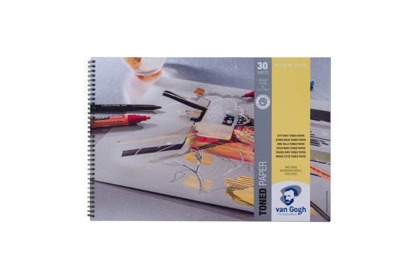 ΜΠΛΟΚ ΣΧΕΔΙΟΥ TONED PAPER CITY GREY A3 120GSM 30 ΦΥΛΛΑ