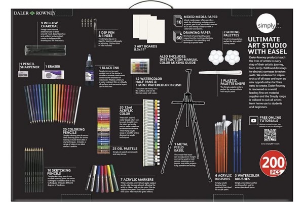 ΣΕT ΤΕΧΝΗΣ DALER ROWNEY SIMPLY COMPLETE ART SET 200ΤΕΜ.