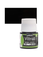 ΣΜΑΛΤΟ (ENAMEL) VITRAIL Black 45ml TRANSPARENT PEBEO