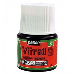 ΣΜΑΛΤΟ (ENAMEL) VITRAIL Coral Red 45ml TRANSPARENT PEBEO ΣΜΑΛΤΟ (ENAMEL) VITRAIL Coral Red 45ml TRANSPARENT PEBEO