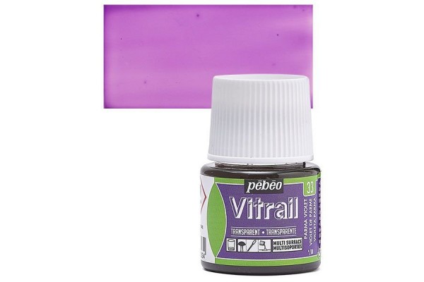 ΣΜΑΛΤΟ (ENAMEL) VITRAIL Parma Violet 45ml TRANSPARENT PEBEO