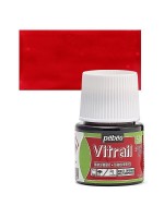 ΣΜΑΛΤΟ (ENAMEL) VITRAIL Red 45ml TRANSPARENT PEBEO