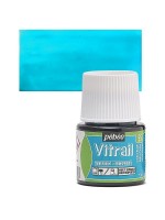 ΣΜΑΛΤΟ (ENAMEL) VITRAIL Cyan Blue 45ml TRANSPARENT PEBEO