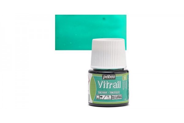 ΣΜΑΛΤΟ (ENAMEL) VITRAIL Lagoon 45ml TRANSPARENT PEBEO