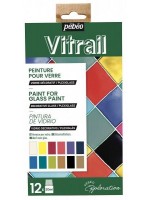 ΣΕΤ ΣΜΑΛΤΟ (ENAMEL) 12x20ml VITRAIL PEBEO
