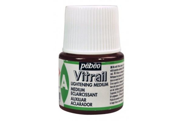 ΑΡΑΙΩΤΙΚΟ ΓΙΑ ΧΡΩΜΑΤΑ ΣΜΑΛΤΟΥ 45ml PEBEO VITRAIL LIGHTENING MEDIUM