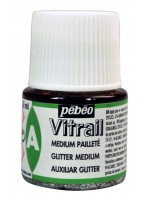 GLITTER MEDIUM ΓΙΑ ΧΡΩΜΑΤΑ ΣΜΑΛΤΟΥ 45ml PEBEO VITRAIL