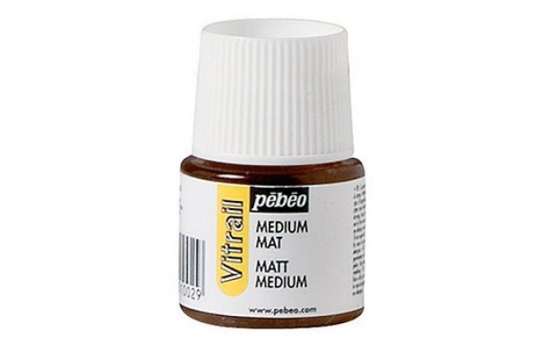 MATT MEDIUM ΓΙΑ ΧΡΩΜΑΤΑ ΣΜΑΛΤΟΥ 45ml PEBEO VITRAIL