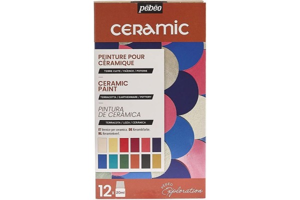 ΣΕΤ ΧΡΩΜΑΤΑ ΓΙΑ ΚΕΡΑΜΙΚΑ 12x20ml PEBEO CERAMIC