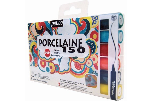 ΣΕΤ ΜΑΡΚΑΔΟΡΟΙ ΓΙΑ ΠΟΡΣΕΛΑΝΗ Pop 0,7mm 6ΤΕΜ PEBEO PORCELAINE 150