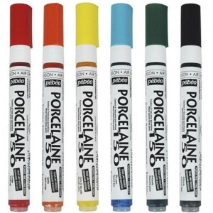 ΣΕΤ ΜΑΡΚΑΔΟΡΟΙ ΓΙΑ ΠΟΡΣΕΛΑΝΗ Pop 0,7mm 6ΤΕΜ PEBEO PORCELAINE 150