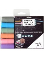 ΣΕΤ ΜΑΡΚΑΔΟΡΟΙ ΥΦΑΣΜΑΤΟΣ Pastel colours 4mm 7A 6ΤΕΜ PEBEO