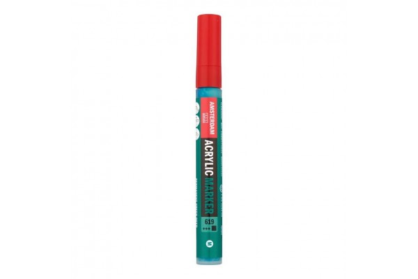 ΜΑΡΚΑΔΟΡΟΣ ΑΚΡΥΛΙΚΟΣ AMSTERDAM 4mm 619 Permanent Green Deep SW