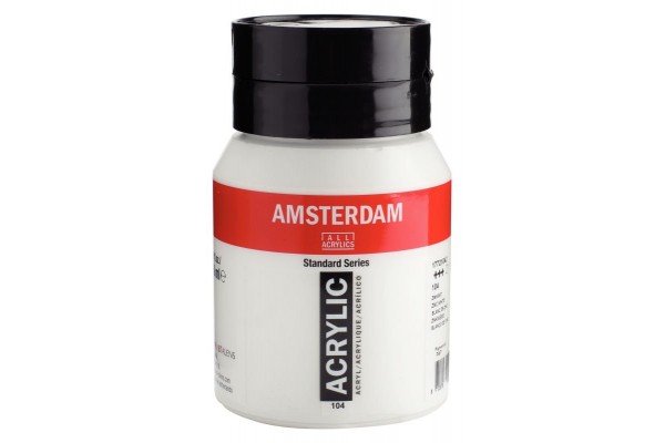 ΑΚΡΥΛΙΚΟ AMSTERDAM 500ml No.104 Zinc White