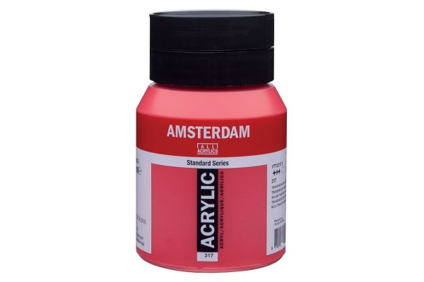 ΑΚΡΥΛΙΚΟ AMSTERDAM 500ml No.317 Transparent Red Medium