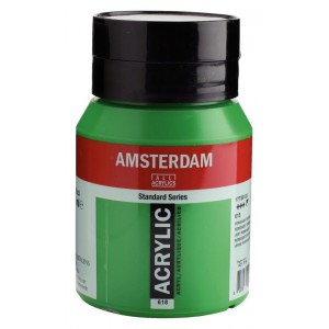 ΑΚΡΥΛΙΚΟ AMSTERDAM 500ml No.618 Permanent Green Light ΑΚΡΥΛΙΚΟ AMSTERDAM 500ml No.618 Permanent Green Light