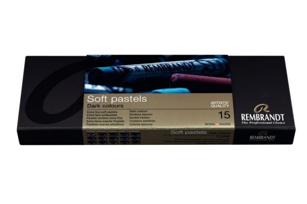 REMBRANDT SOFT PASTELS DARK COLOURS SET 15 ΤΕΜ