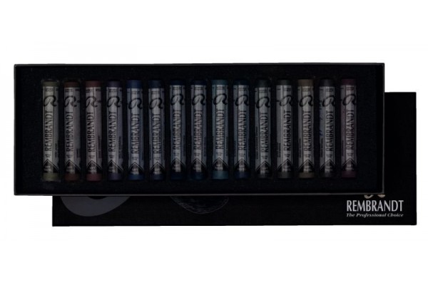 REMBRANDT SOFT PASTELS DARK COLOURS SET 15 ΤΕΜ