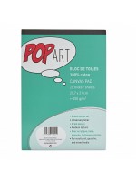 ΜΠΛΟΚ ΜΕ ΦΥΛΛΑ ΚΑΜΒΑ Α4 20φ ΒΑΜΒΑΚΕΡΟ 250GSM POP ART PEBEO