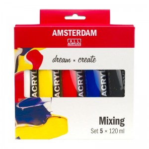 ΣΕΤ ΑΚΡΥΛΙΚΑ AMSTERDAM 5x120ml Mixing set