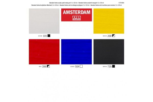 ΣΕΤ ΑΚΡΥΛΙΚΑ AMSTERDAM 5x120ml Mixing set