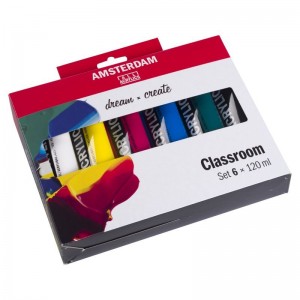 ΣΕΤ ΑΚΡΥΛΙΚΑ AMSTERDAM 6x120ml Classroom set