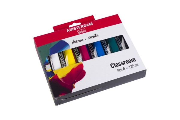 ΣΕΤ ΑΚΡΥΛΙΚΑ AMSTERDAM 6x120ml Classroom set