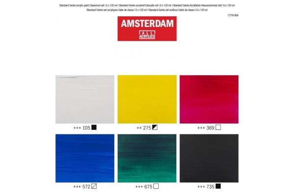ΣΕΤ ΑΚΡΥΛΙΚΑ AMSTERDAM 6x120ml Classroom set