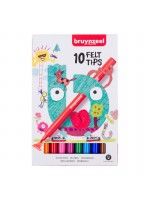 ΣΕΤ ΜΑΡΚΑΔΟΡΟΙ 10ΤΕΜ FELT TIPS BRUYNZEEL
