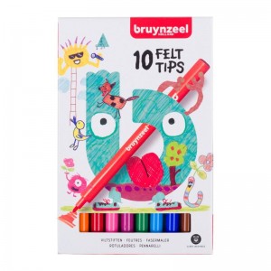 ΣΕΤ ΜΑΡΚΑΔΟΡΟΙ 10ΤΕΜ FELT TIPS BRUYNZEEL ΣΕΤ ΜΑΡΚΑΔΟΡΟΙ 10ΤΕΜ FELT TIPS BRUYNZEEL