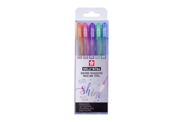 ΜΑΡΚΑΔΟΡΟΙ GELLY ROLL SILVER SHADOW SET  5 COLOURS