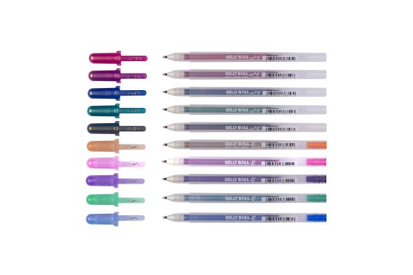 ΜΑΡΚΑΔΟΡΟΙ GELLY GOLD SILVER SHADOW SET 10 COLOURS