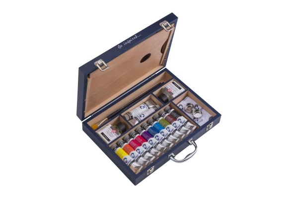ΚΑΣΕΤΙΝΑ ΞΥΛΙΝΗ VAN GOGH ΣΕΤ ΛΑΔΙΑ 12x40ml & ΑΞΕΣΟΥΑΡ