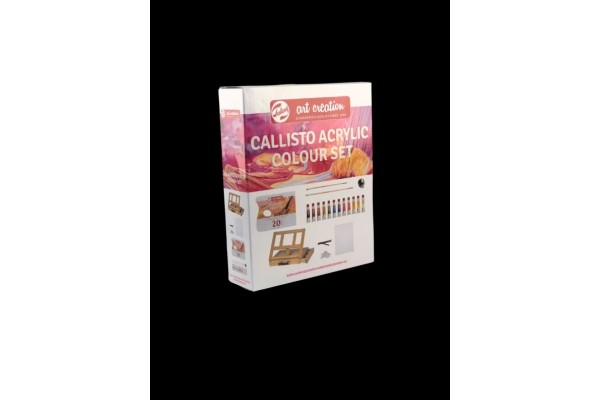 ΣΕΤ CALLISTO ΚΑΒΑΛΕΤΟ ΣΕ  ΚΟΥΤΙ ΜΕ ΑΚΡΥΛΙΚΑ ΚΑΙ ΑΞΕΣΟΥΑΡ SPAIN