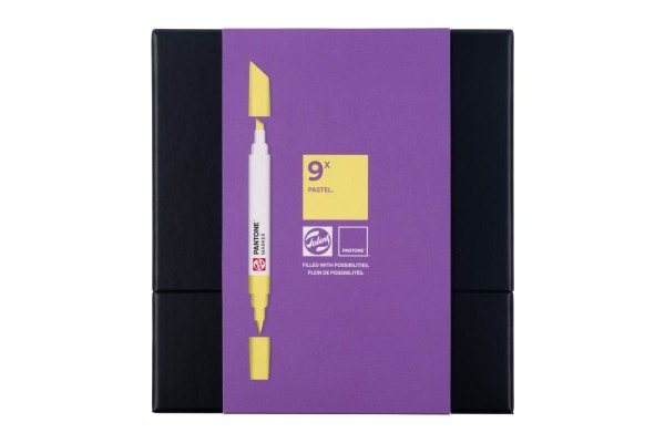 ΣΕΤ ΜΑΡΚΑΔΟΡΟΙ PANTONE 9TEM ΜΕ ΔΙΠΛΗ ΜΥΤΗ PASTEL TALENS