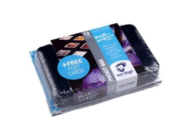 ΣΕΤ POCKET BOX 12 ΠΑΣΤΙΛΙΕΣ + 1Ο ΜΑΥΡΕΣ ΚΑΡΤ ΠΟΣΤΑΛ