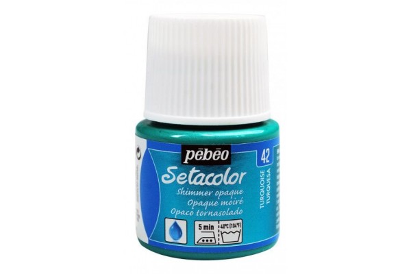 ΧΡΩΜΑ ΥΦΑΣΜΑΤΟΣ Turquoise Shimmer SETACOLOR OPAQUE 45ml