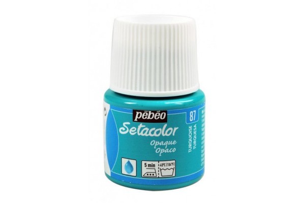 ΧΡΩΜΑ ΥΦΑΣΜΑΤΟΣ Turquoise SETACOLOR OPAQUE 45ml