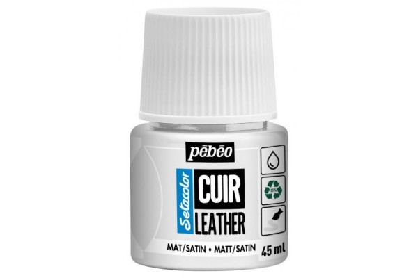 ΧΡΩΜΑ ΓΙΑ ΔΕΡΜΑΤΑ Pure White SETACOLOR LEATHER 45ml