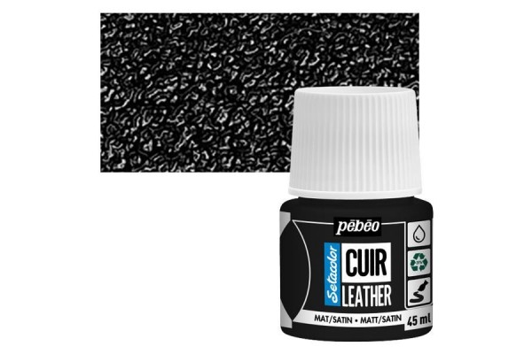 ΧΡΩΜΑ ΓΙΑ ΔΕΡΜΑΤΑ Extreme Black SETACOLOR LEATHER 45ml