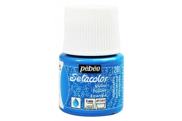 ΧΡΩΜΑ ΥΦΑΣΜΑΤΟΣ GLITTER Aquamarine SETACOLOR LIGHT FABRICS 45 ml